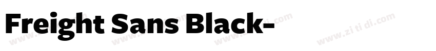 Freight Sans Black字体转换